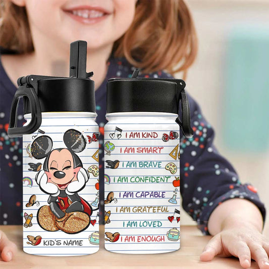 You Are - Personalized Mouse Kids Water Bottle