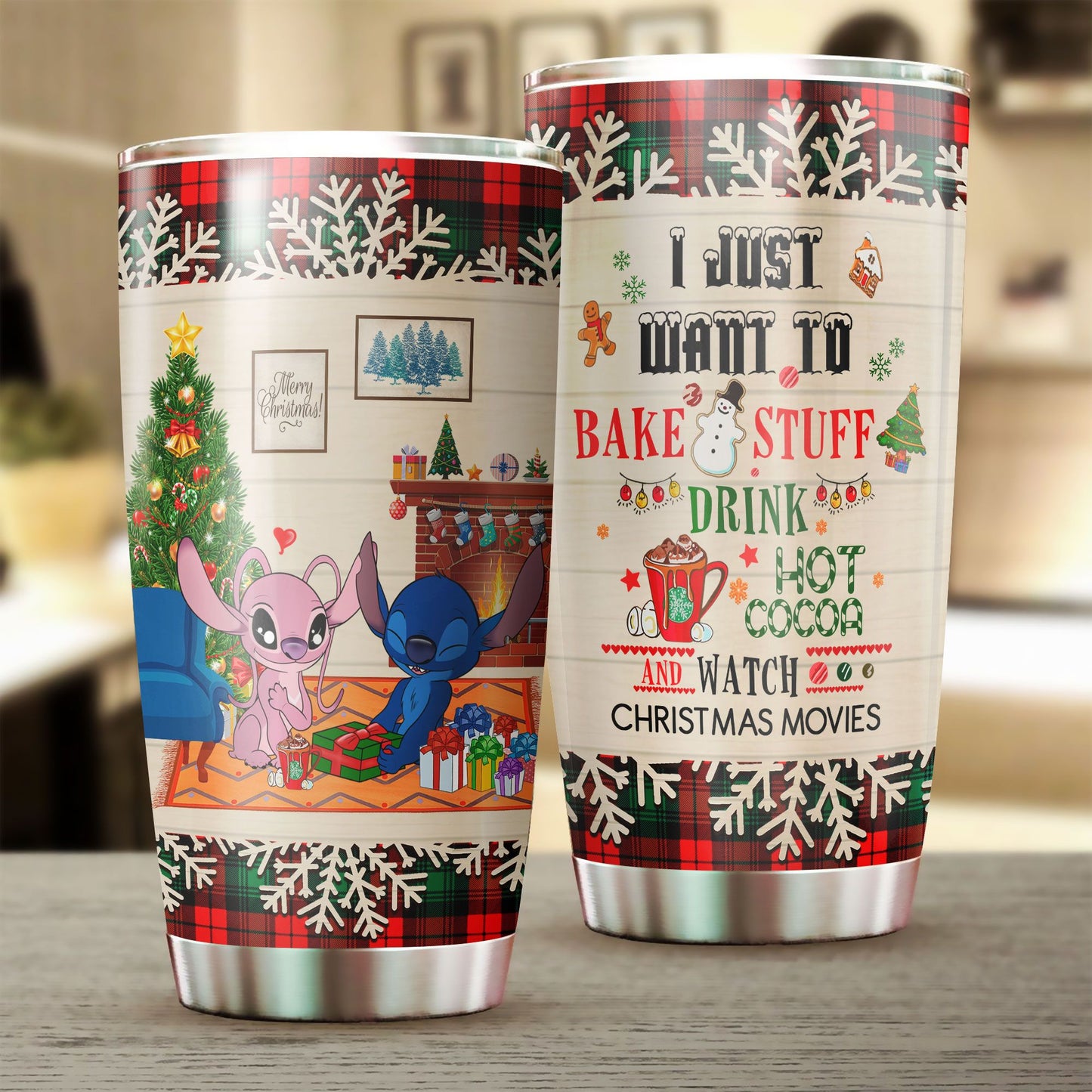 Bake Stuff Drink Hot Cocoa Ohana Tumbler 0823