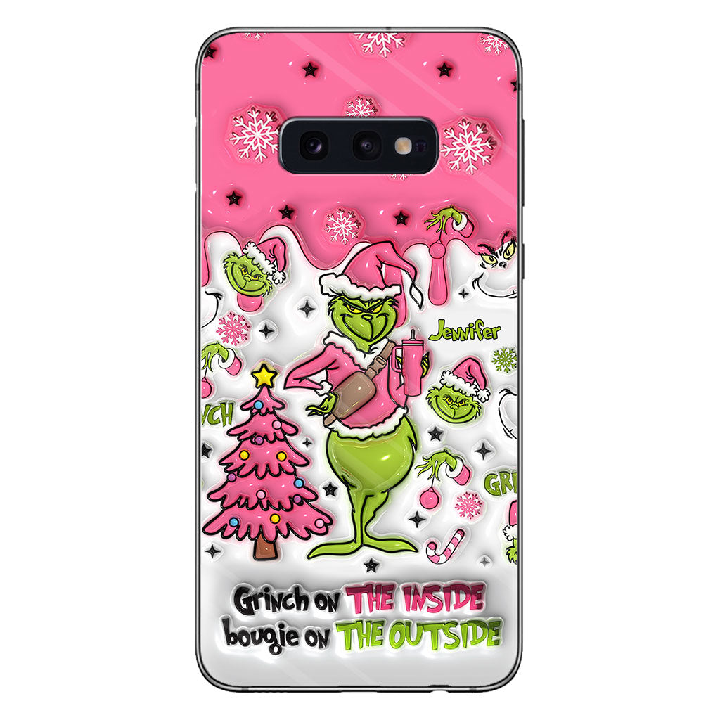 Grinch On The Inside - Personalized Stole Christmas Phone Case