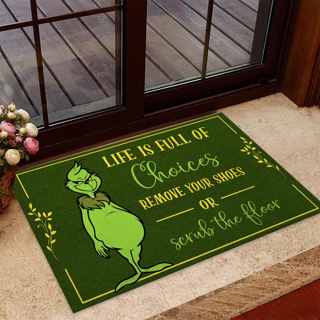 Life Is Full Of Choices - Doormat With Coir Pattern Print