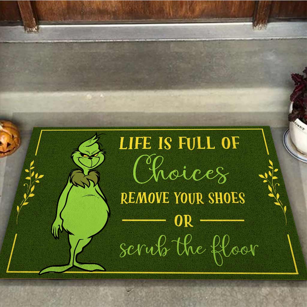 Life Is Full Of Choices - Doormat With Coir Pattern Print
