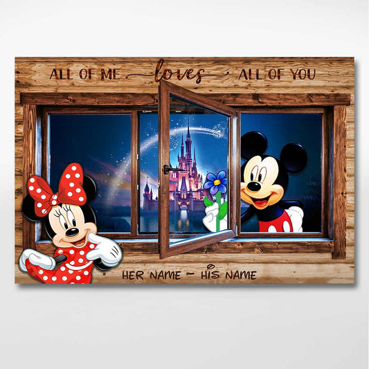 All Of Me Loves All Of You - Personalized Mouse Poster