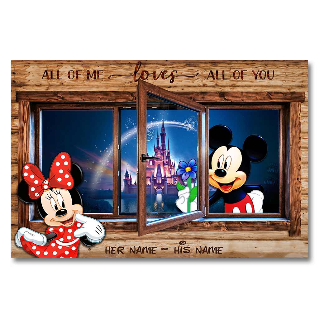 All Of Me Loves All Of You - Personalized Mouse Poster