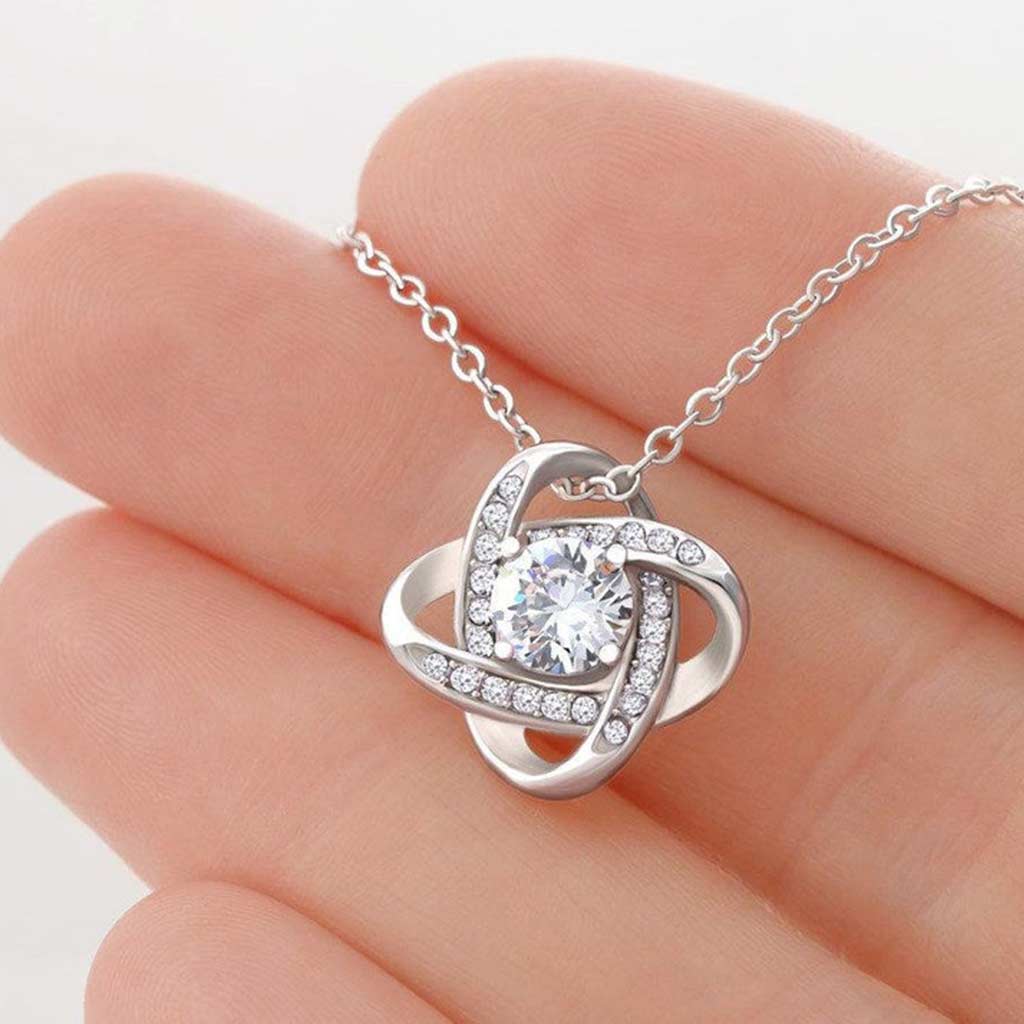 Grandma Walk Of Fame - Personalized Mother's Day Love Knot Necklace