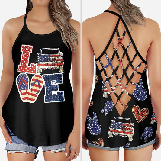 Wander Woman - Independence Day Car Cross Tank Top