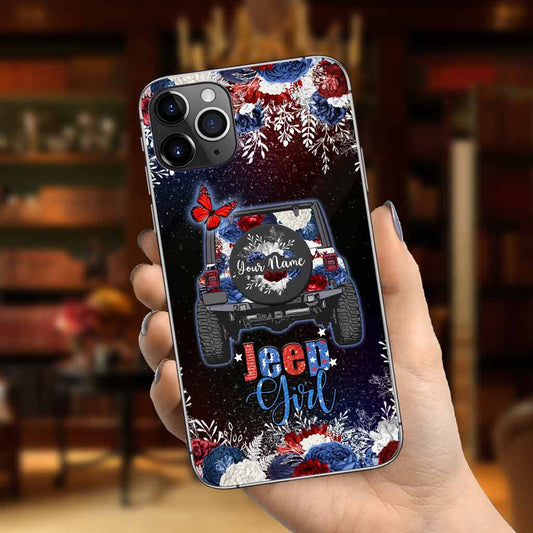 American Girl - Personalized Independence Day Car Phone Case