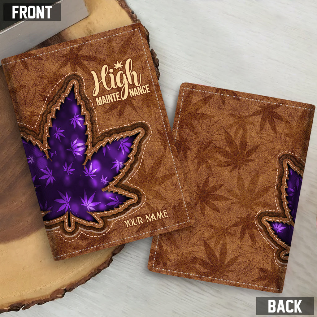 High Maintenance - Personalized Weed Passport Holder