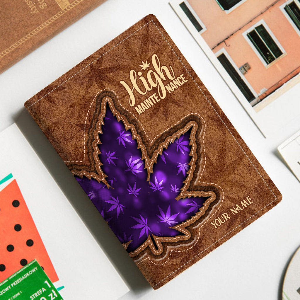 High Maintenance - Personalized Weed Passport Holder