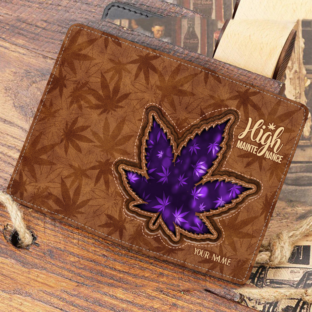 High Maintenance - Personalized Weed Passport Holder