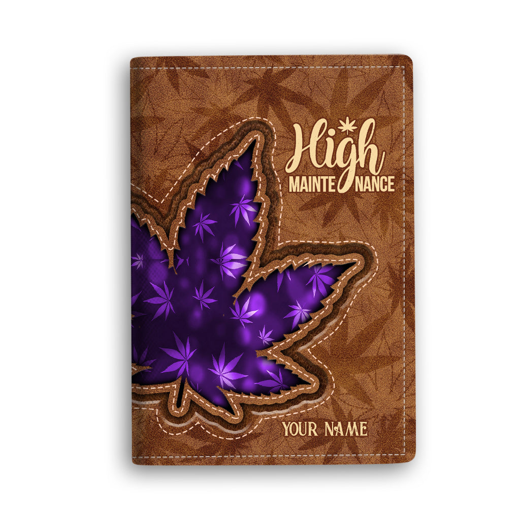 High Maintenance - Personalized Weed Passport Holder
