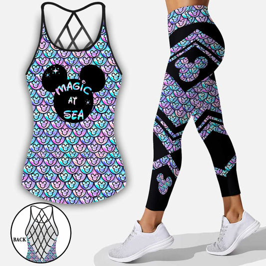 Magic At Sea - Mouse Cross Tank Top and Leggings