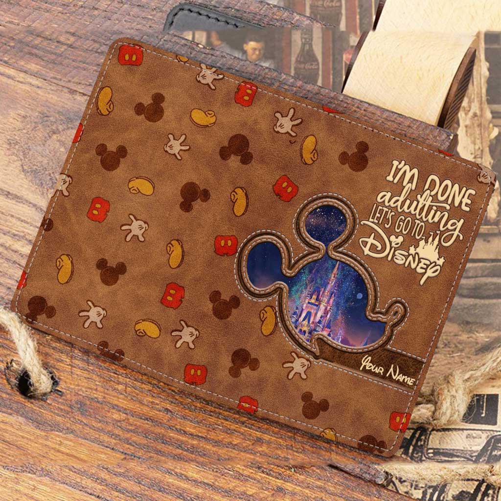 I'm Done Adulting - Personalized Mouse Passport Holder