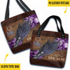 Magic Witch Purple Broom Personalized Tote Bag