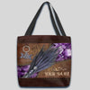 Magic Witch Purple Broom Personalized Tote Bag