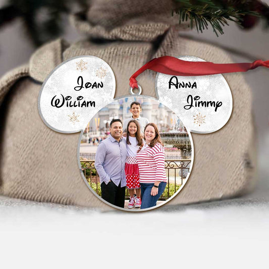 You & Me - Personalized Christmas Mouse Ornament (Printed On Both Sides)