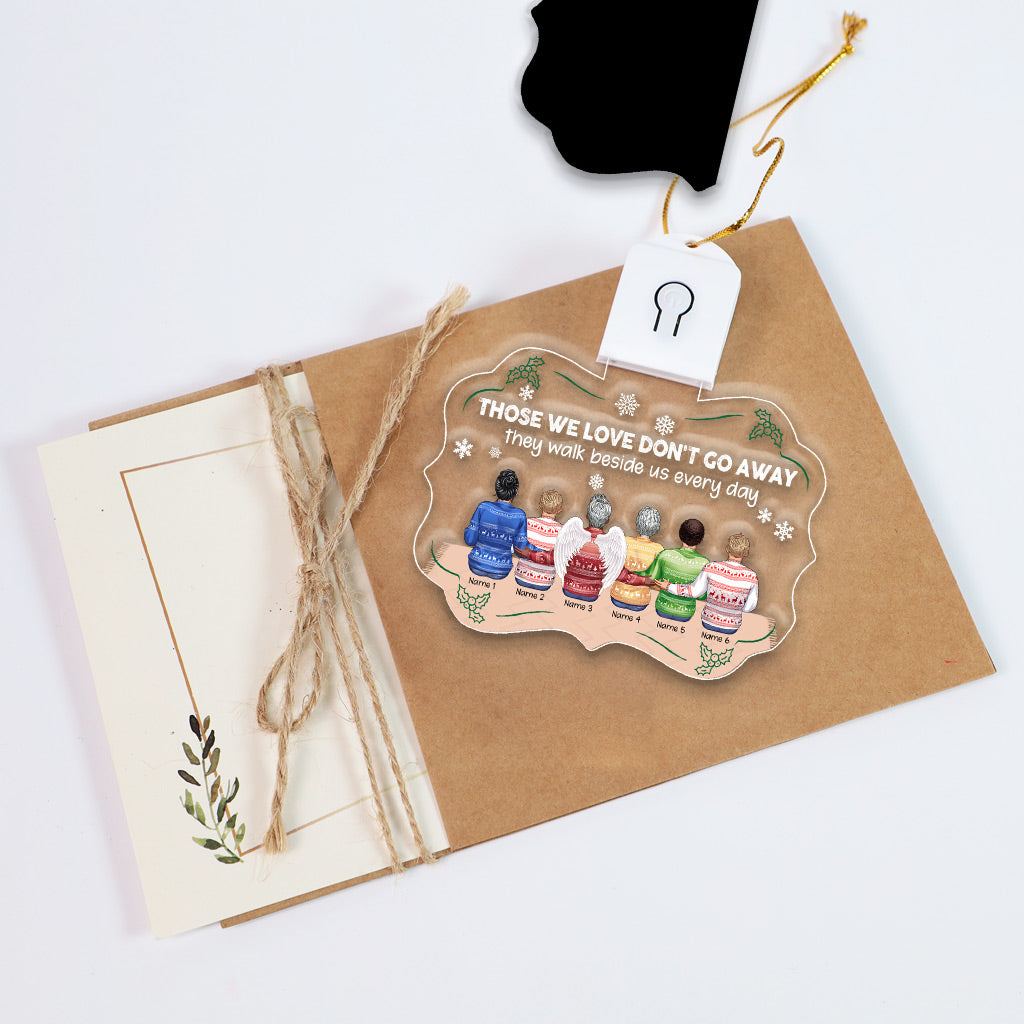 I Am Always With You - Personalized Christmas Family Shaped Led Acrylic Ornament