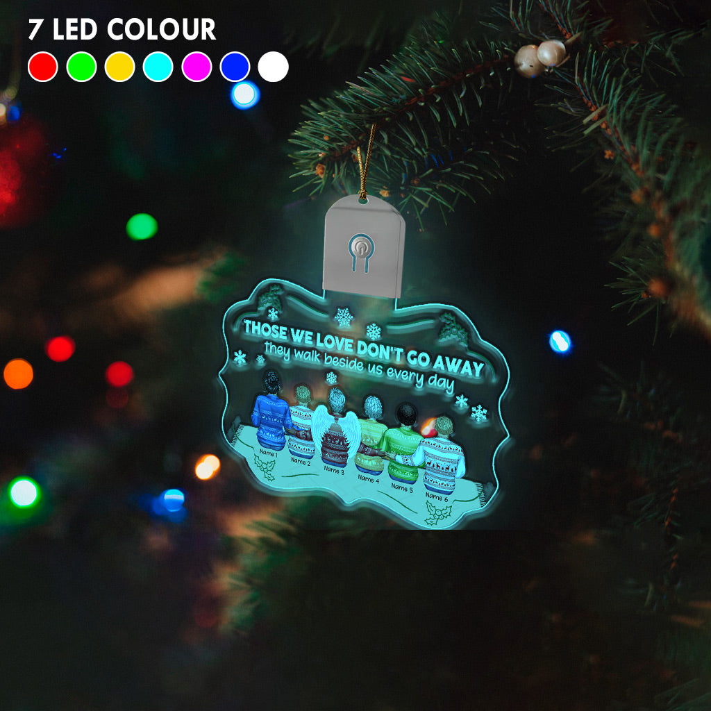 I Am Always With You - Personalized Christmas Family Shaped Led Acrylic Ornament