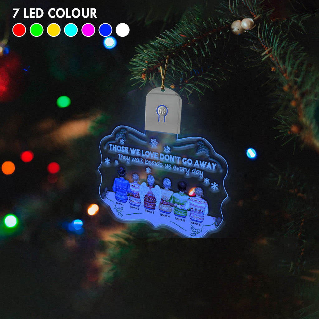 I Am Always With You - Personalized Christmas Family Shaped Led Acrylic Ornament