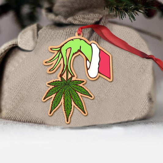 Get High Colorful - Personalized Christmas Weed Ornament (Printed On Both Sides)