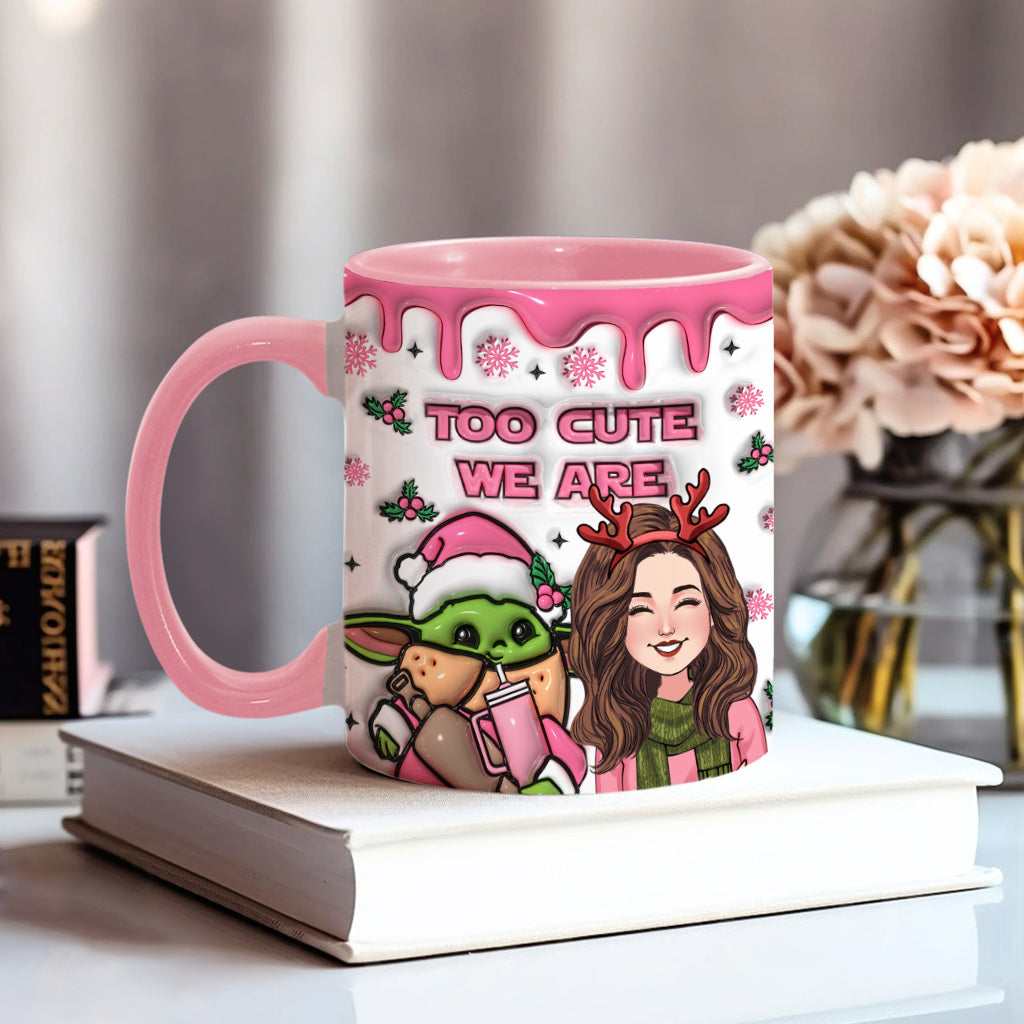 Too Cute We Are - Personalized The Force Accent Mug