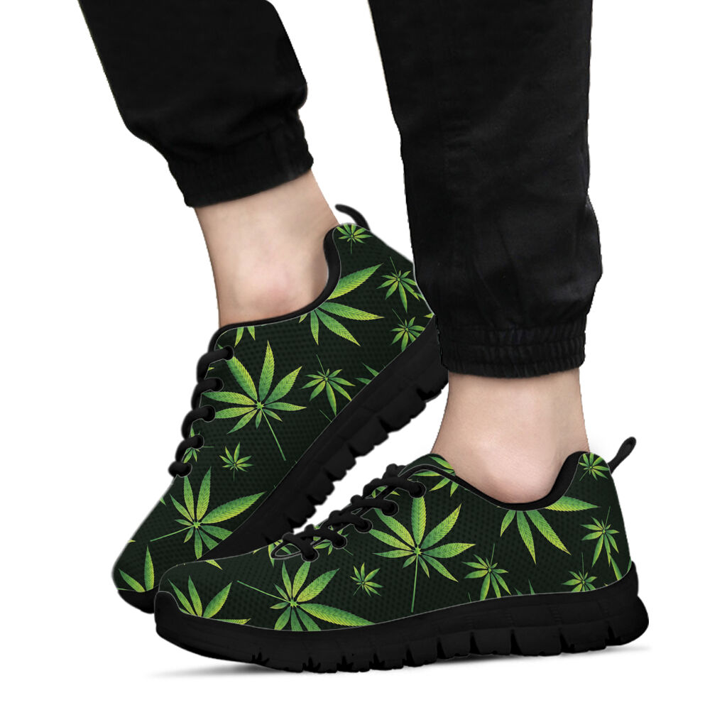 Green Leaves Pattern - Weed Sneakers 0822