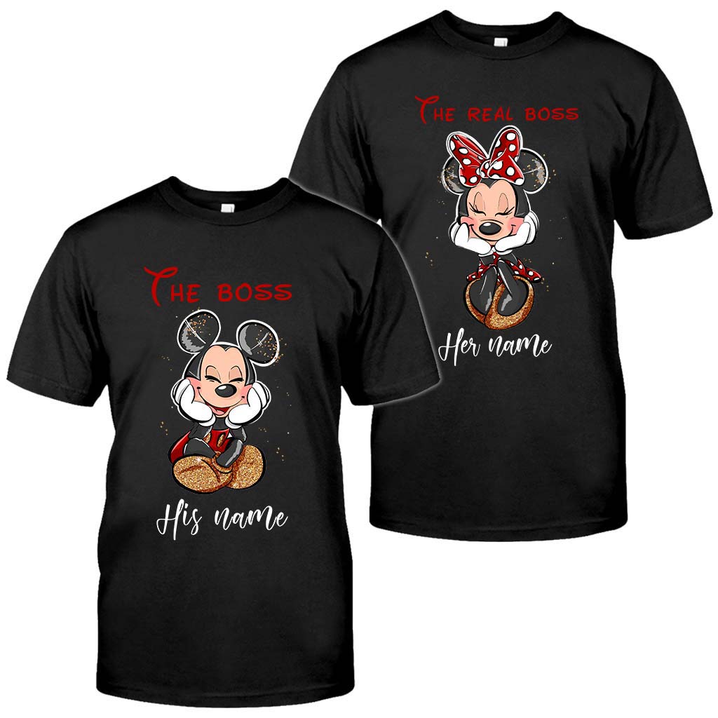 The Boss The Real Boss - Personalized Mouse T-shirt and Hoodie