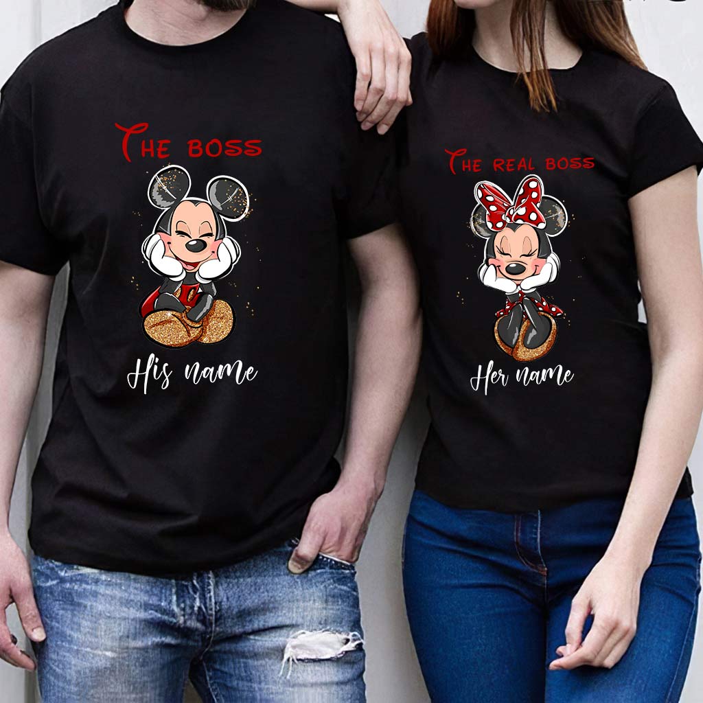The Boss The Real Boss - Personalized Mouse T-shirt and Hoodie
