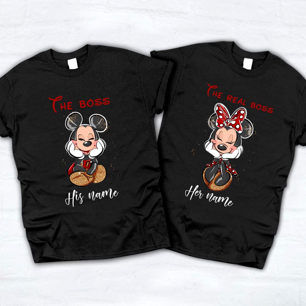 The Boss The Real Boss - Personalized Mouse T-shirt and Hoodie