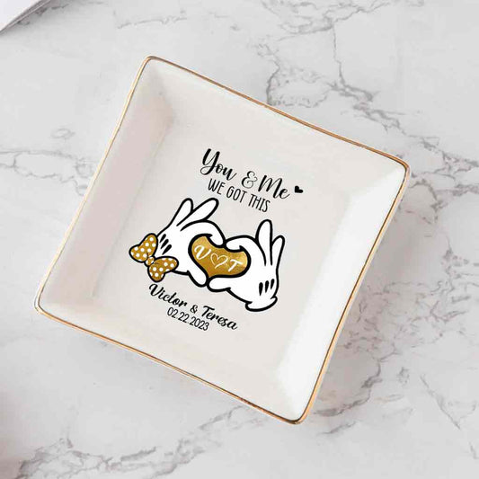 I'm Yours - Personalized Couple Mouse Jewelry Dish