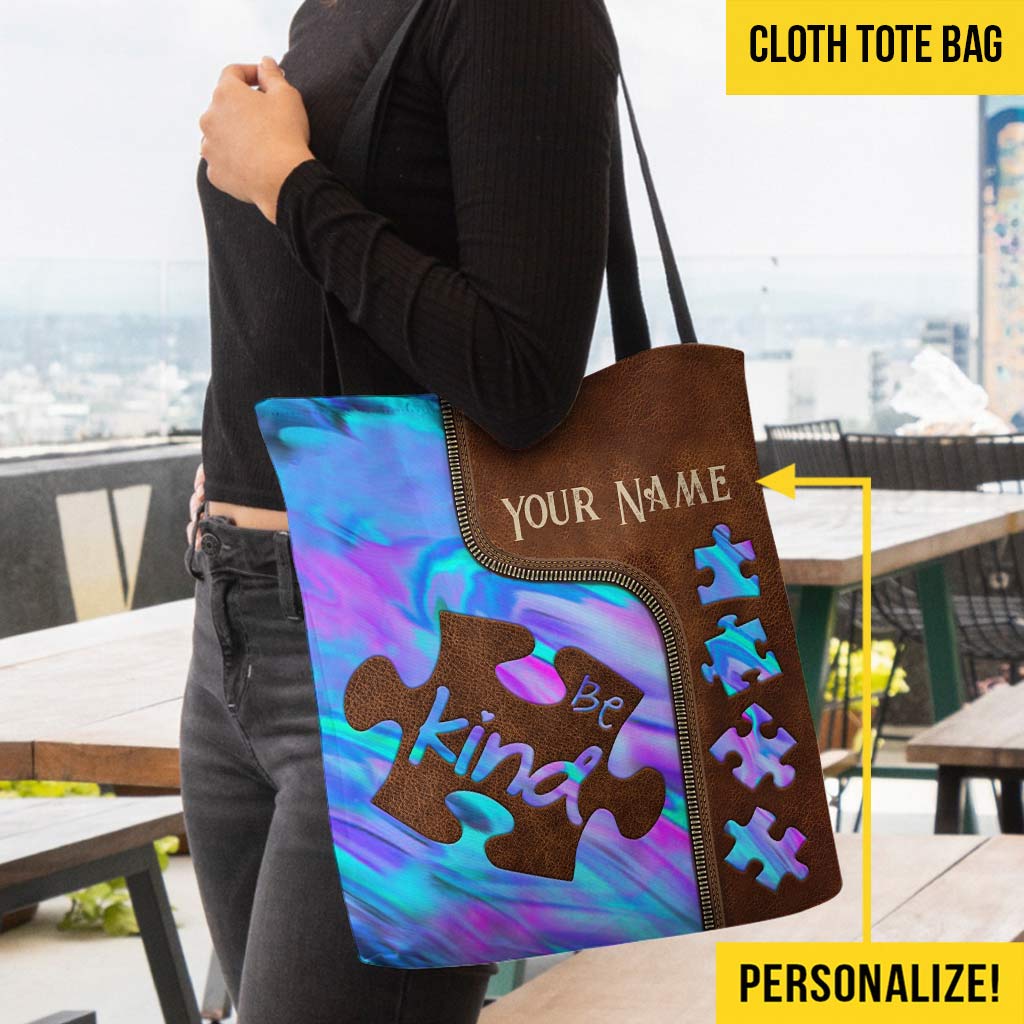 Be Kind - Autism Awareness Personalized  Tote Bag