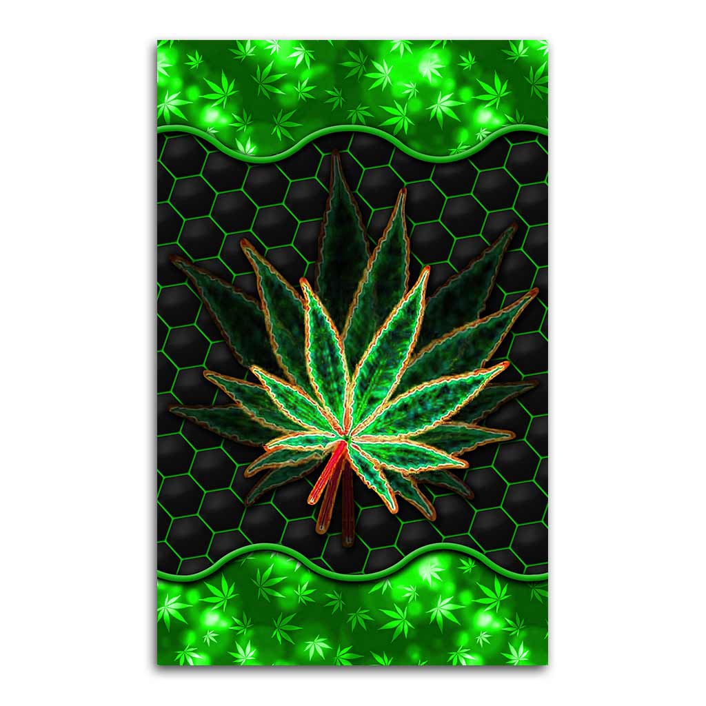 Magic Green Leaf - Weed Rug