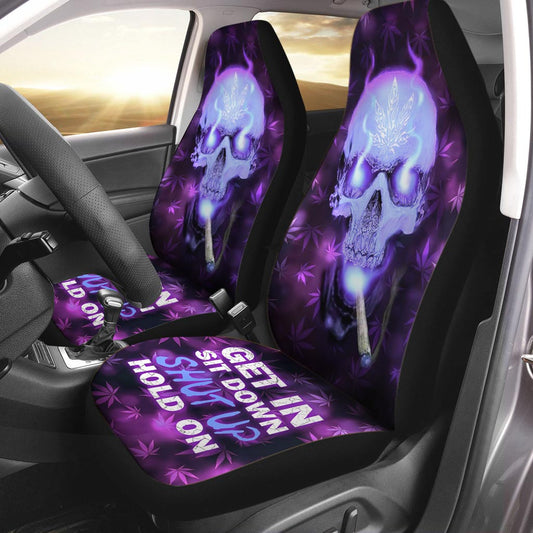 Skull Get High - Weed Seat Covers