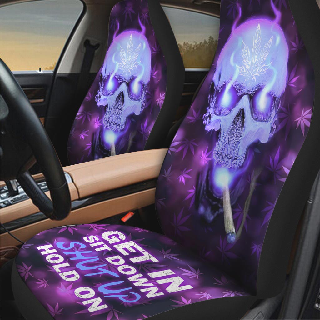 Skull Get High - Weed Seat Covers