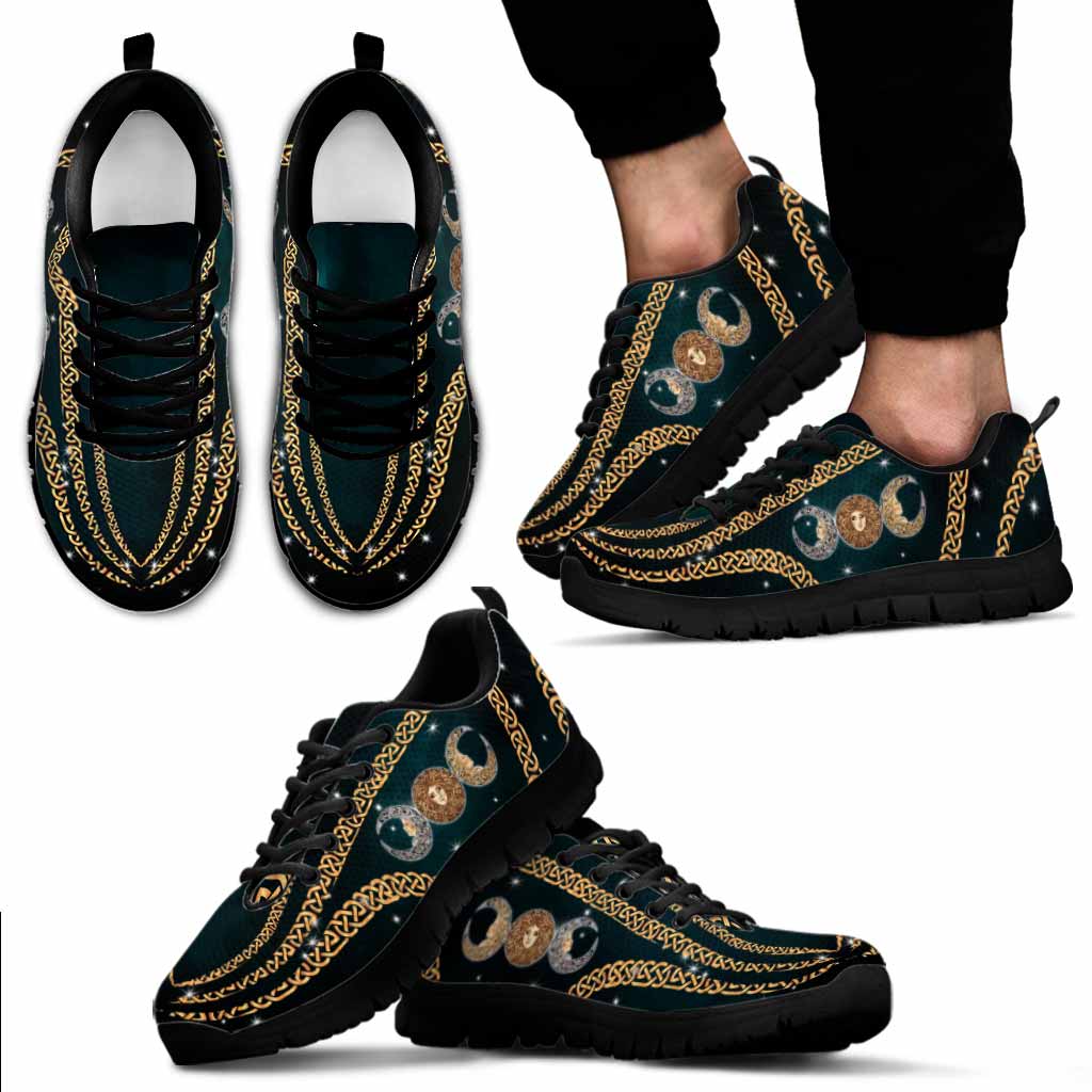 Triple Moon Goddess Witch Sneakers