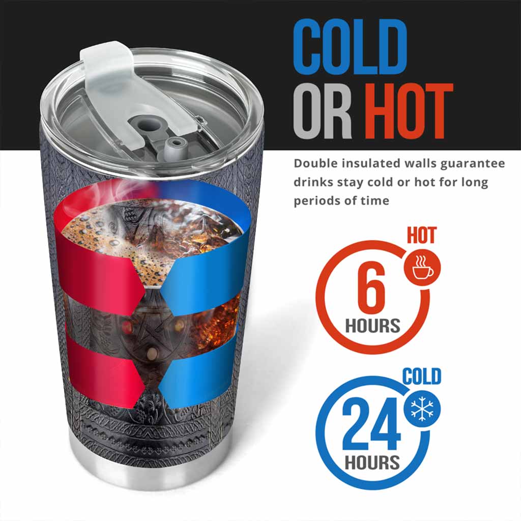 Salty Lil' Witch Leather Pattern Print Tumbler