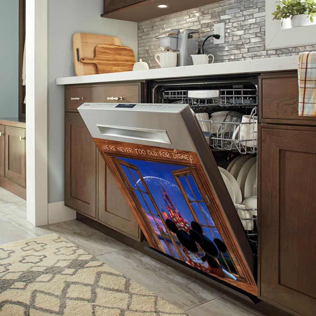 We're Never Too Old - Personalized Mouse Dishwasher Cover