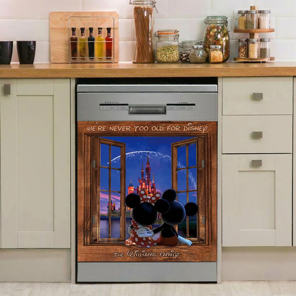 We're Never Too Old - Personalized Mouse Dishwasher Cover