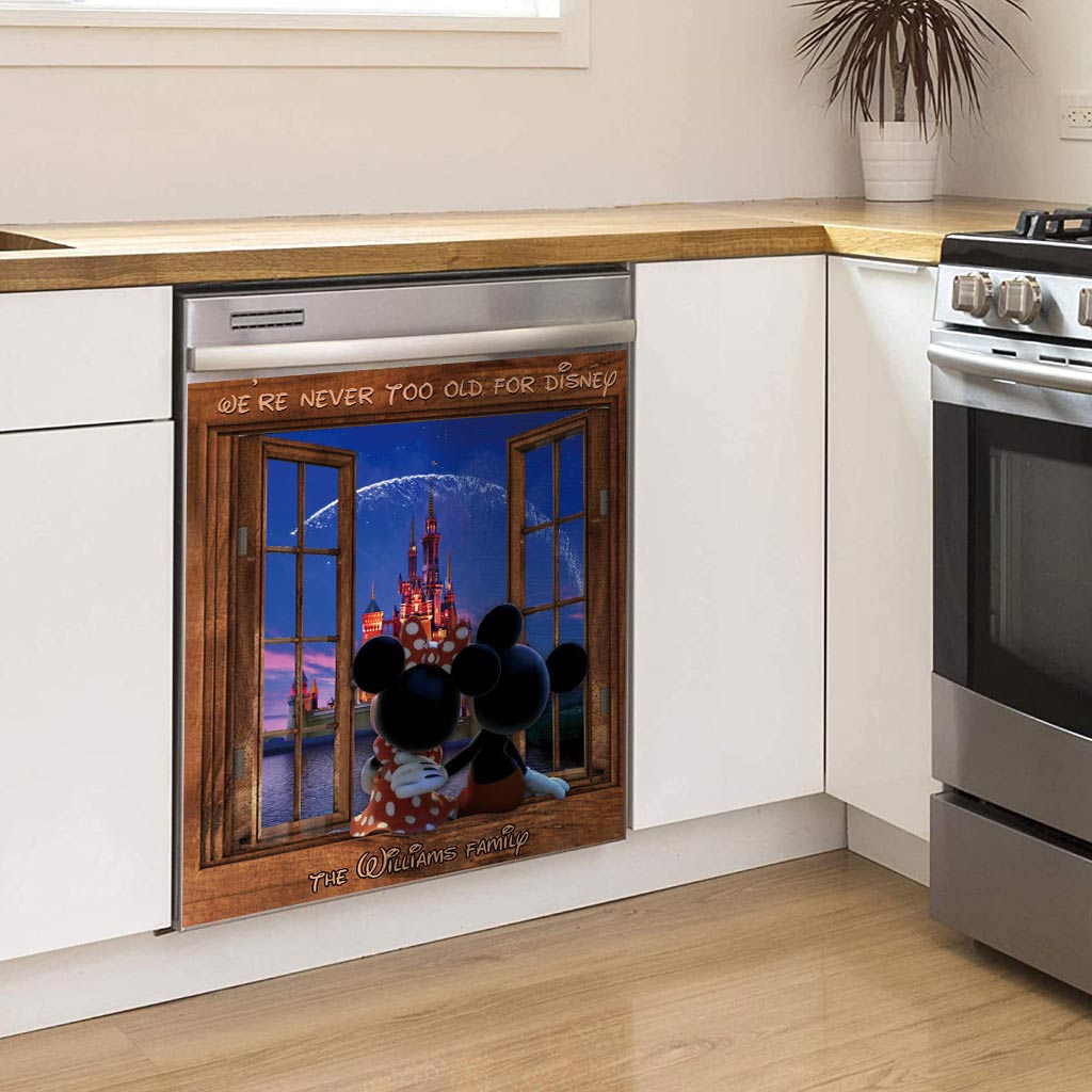 We're Never Too Old - Personalized Mouse Dishwasher Cover