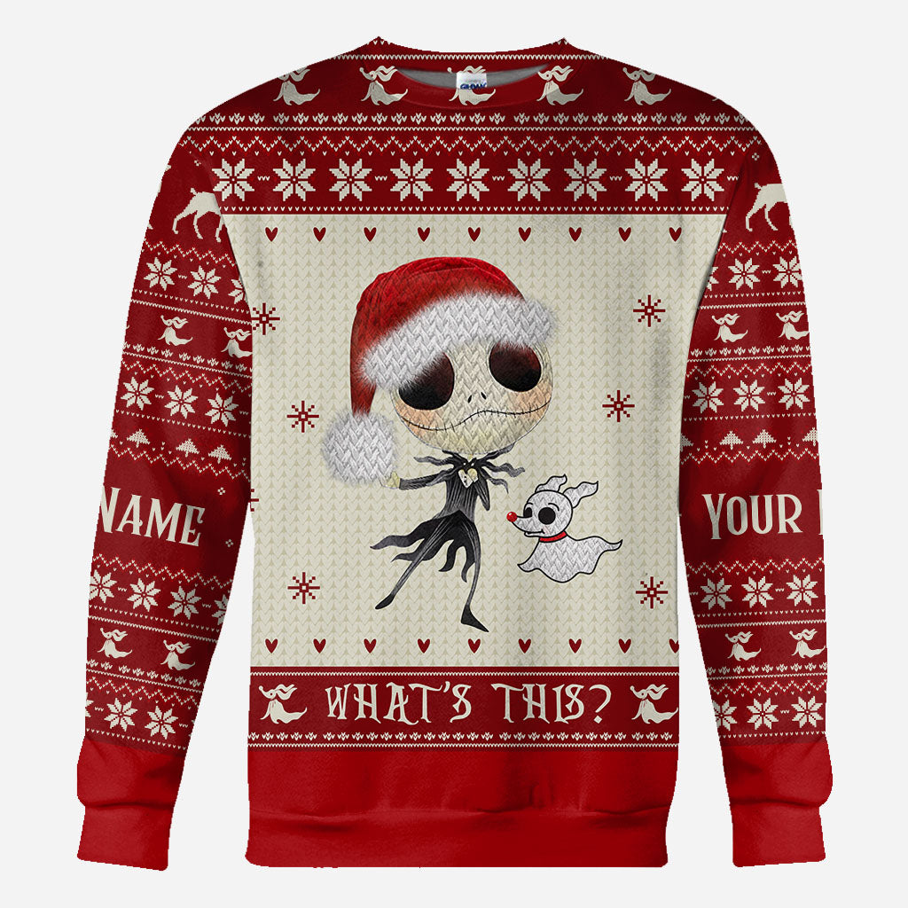 What's This - Personalized Christmas Nightmare All Over T-shirt and Hoodie