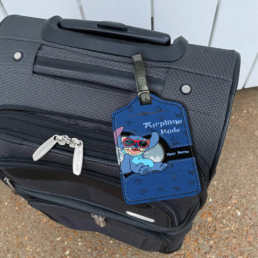 Airplane Mode - Personalized Ohana Leather Luggage Tag