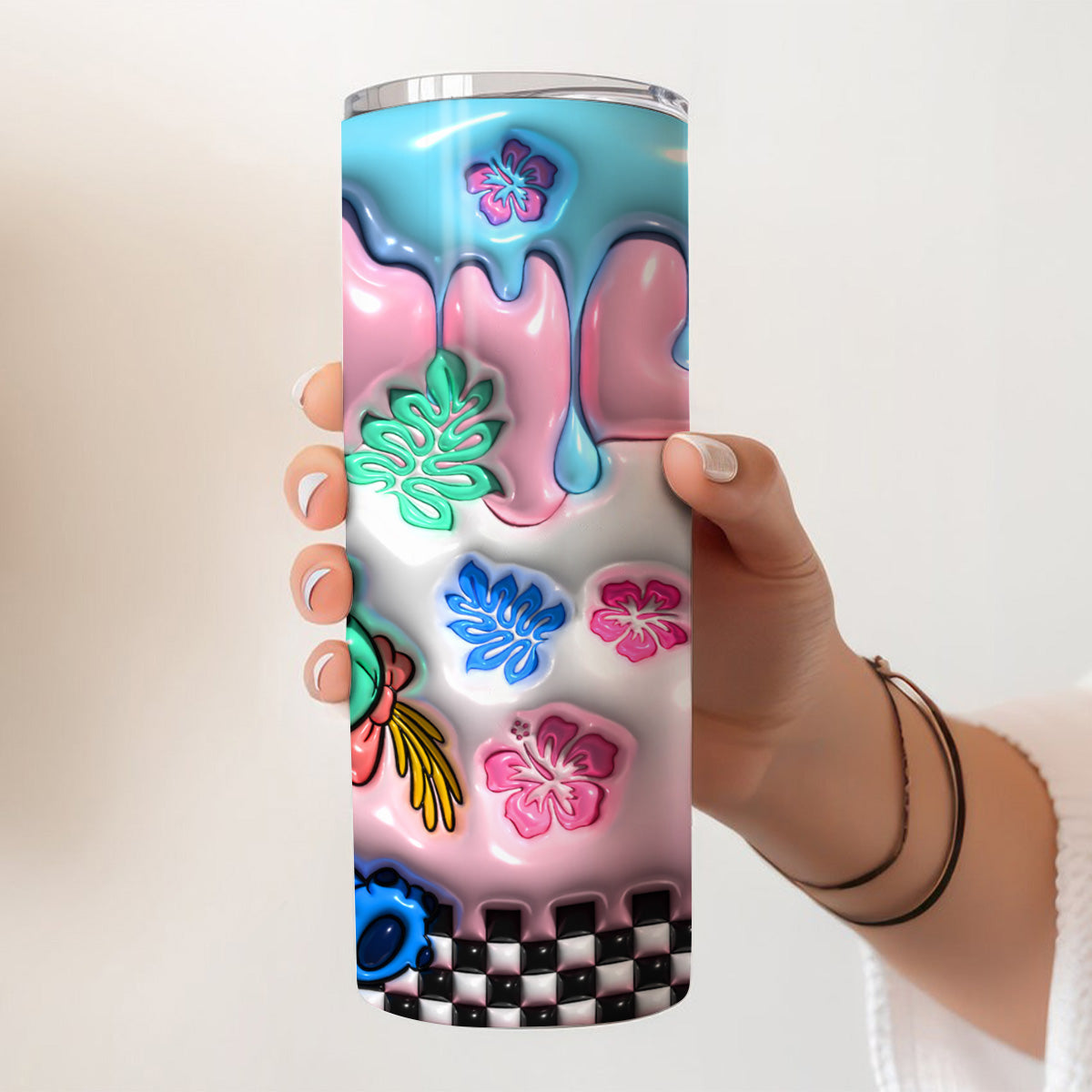 Ohana Means Family - Personalized Ohana Skinny Tumbler