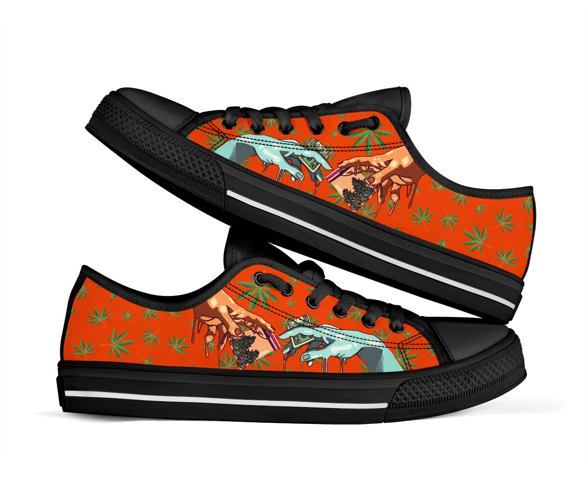 Illusory Dealer - Weed Low Top Shoes 0822