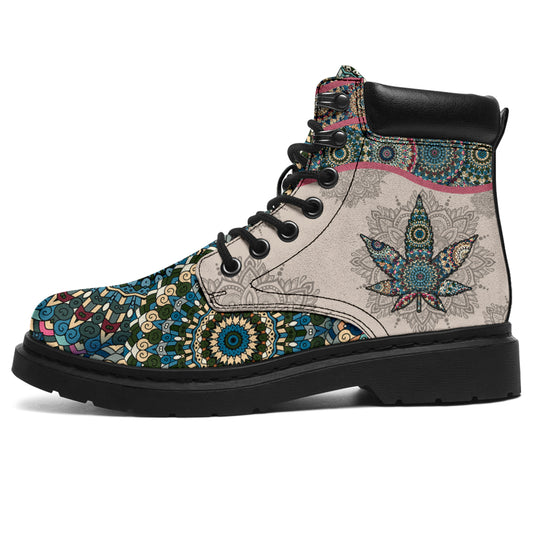 Vintage Mandala - Weed All Season Boots 0822