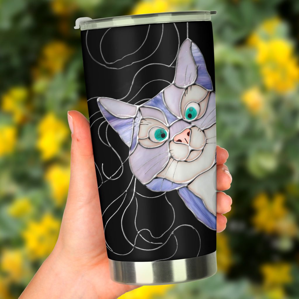 Peeking Cat Cat Tumbler 0622