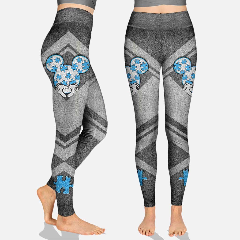 Be You The World Will Adjust - Personalized Autism Awareness Hoodie And Leggings