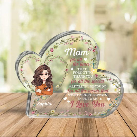 Reasons Why I love Being A Nana - Personalized Mother's day Grandma Custom Shaped Acrylic Plaque