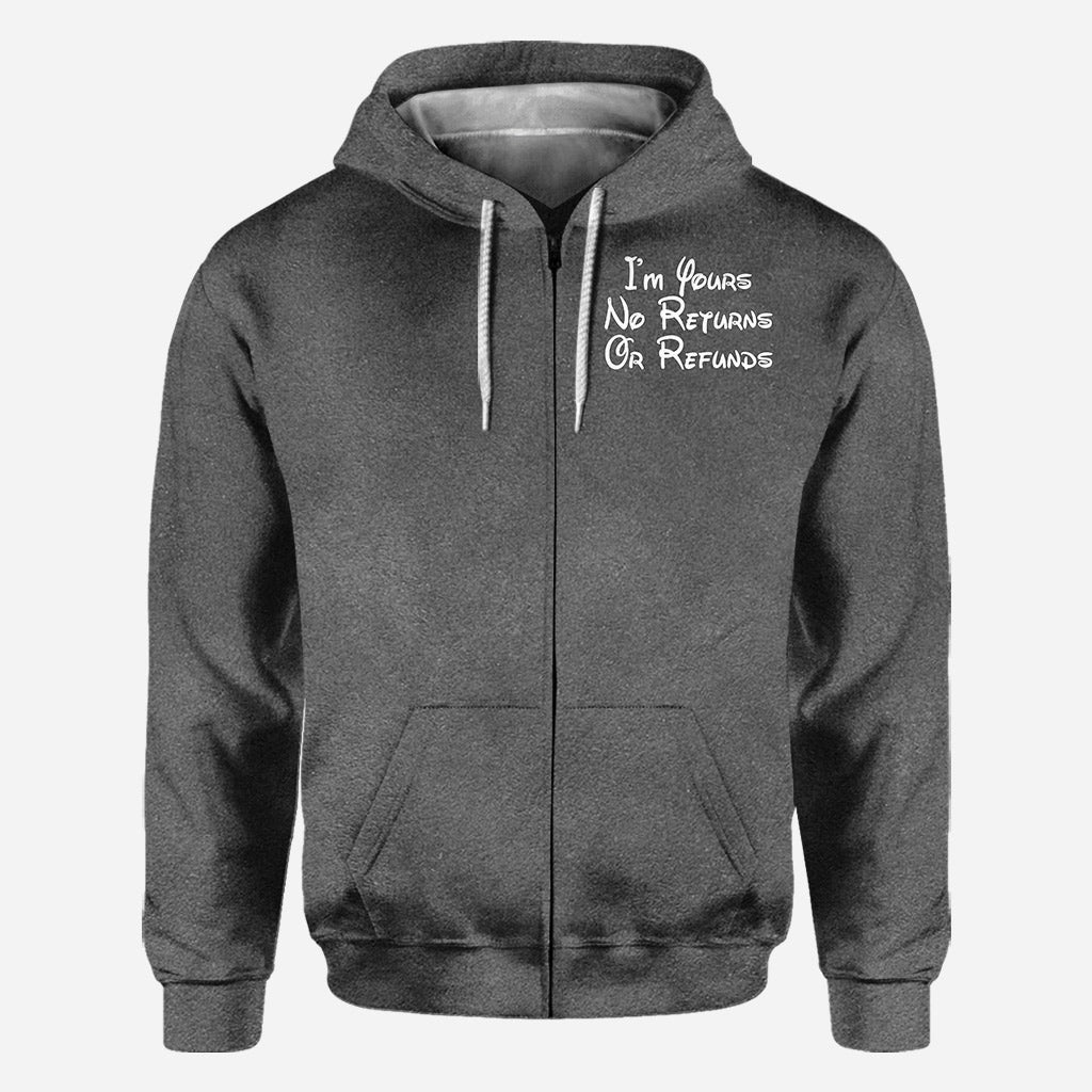 I’m Yours No Returns Or Refunds - Personalized Couple Mouse All Over T-shirt and Hoodie