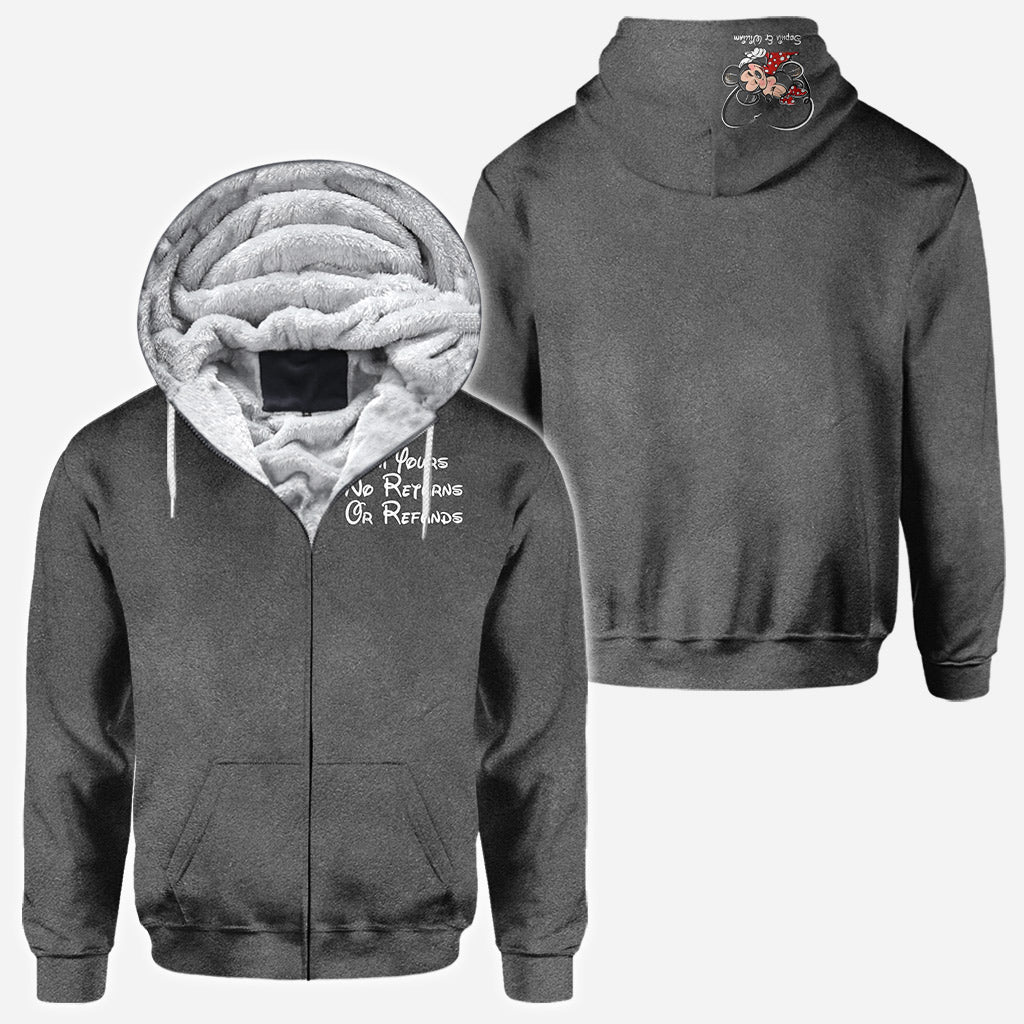 I’m Yours No Returns Or Refunds - Personalized Couple Mouse All Over T-shirt and Hoodie