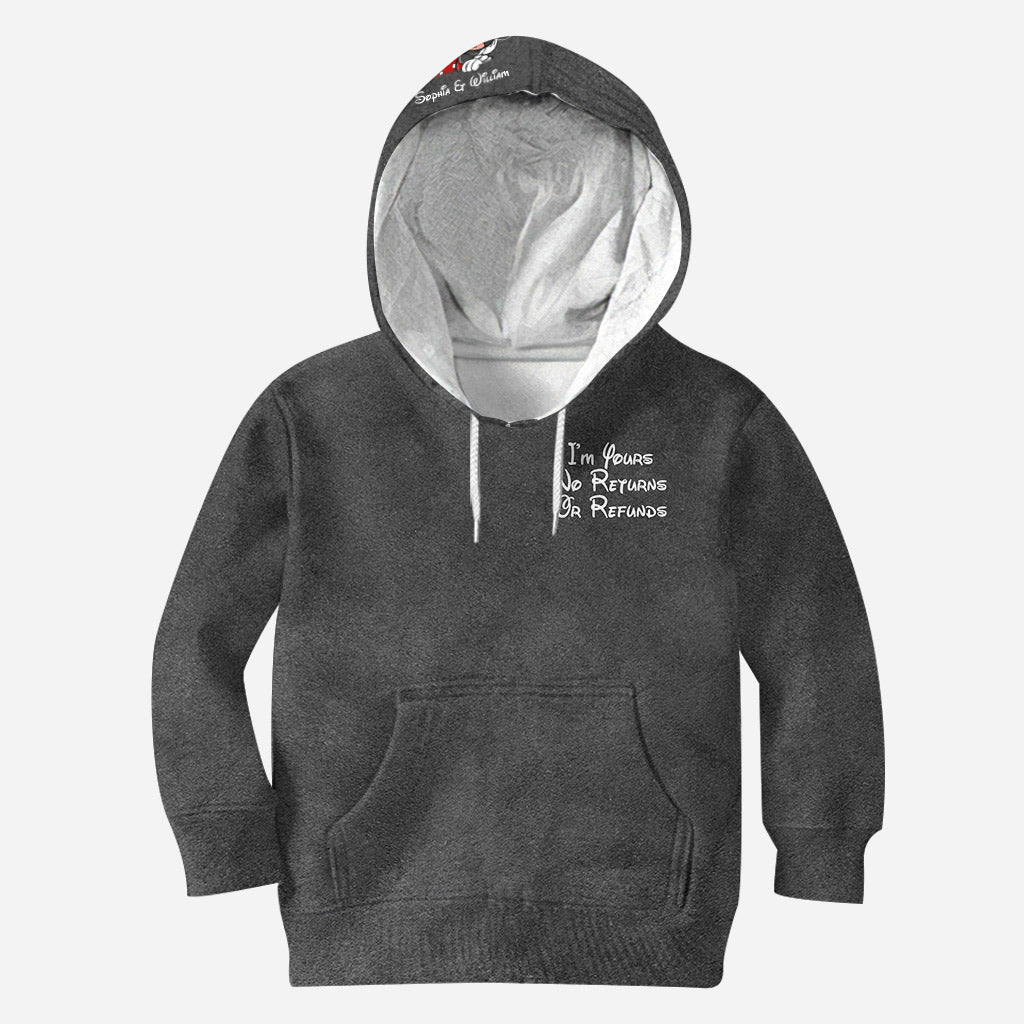 I’m Yours No Returns Or Refunds - Personalized Couple Mouse All Over T-shirt and Hoodie