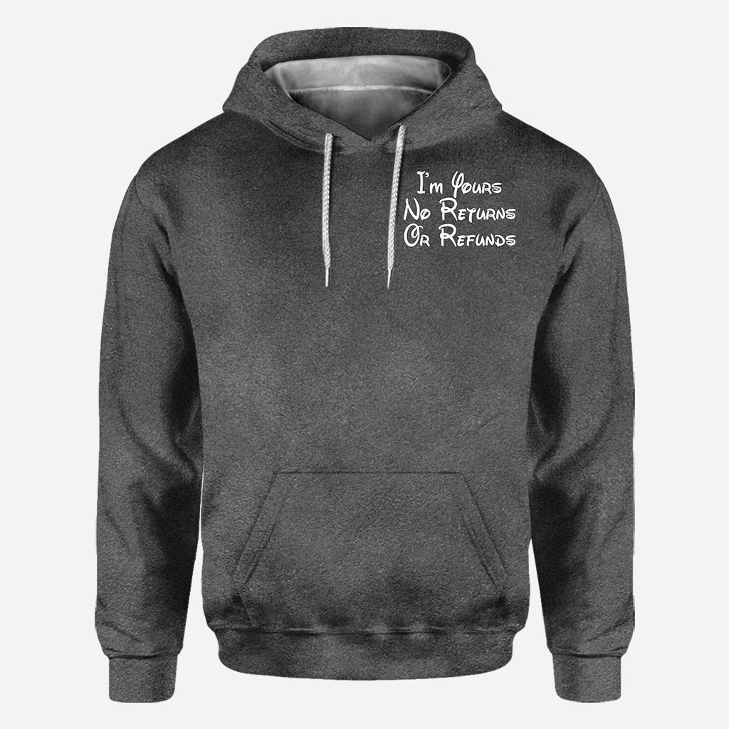 I’m Yours No Returns Or Refunds - Personalized Couple Mouse All Over T-shirt and Hoodie